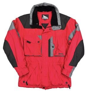 Vintage 90s Cornice Men’s M Red Grey Insulated Ski Jacket Gorpcore Outdoor